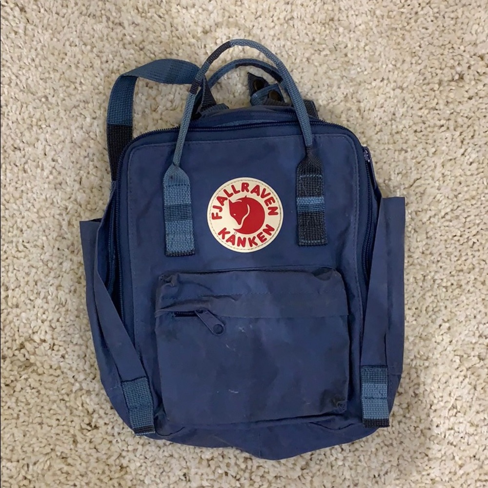 Mini blue Fjallraven Kanken backpack